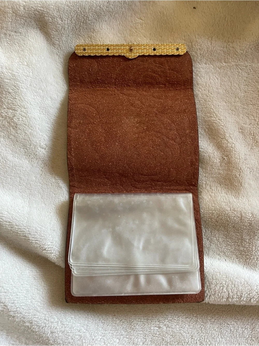 Champagne Gold Card Holder